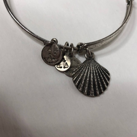Alex and ani silver seashell bangle bracelet - Picture 2 of 3